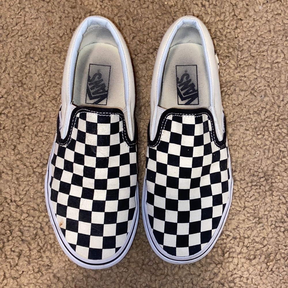 Black and White Checkered Vans